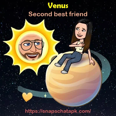 Second closest friend in snapchat planets order Venus