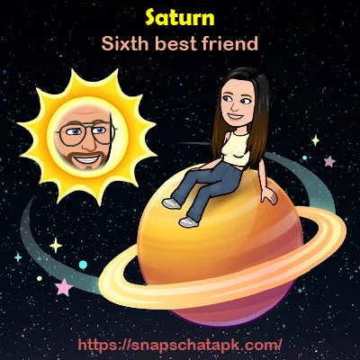 Sixth closest friend in snapchat Saturn