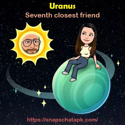 Seventh closest friend in snapchat planets Uranus