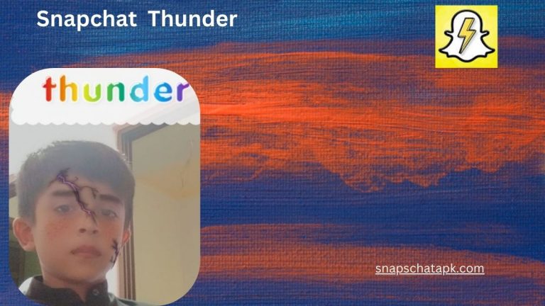 snapchat thunder is a latest feature in snapchat apk