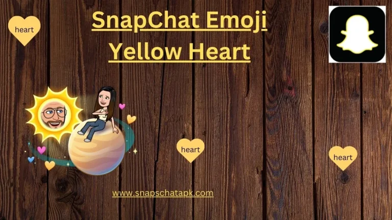 Yellow Heart best friend on snapchat